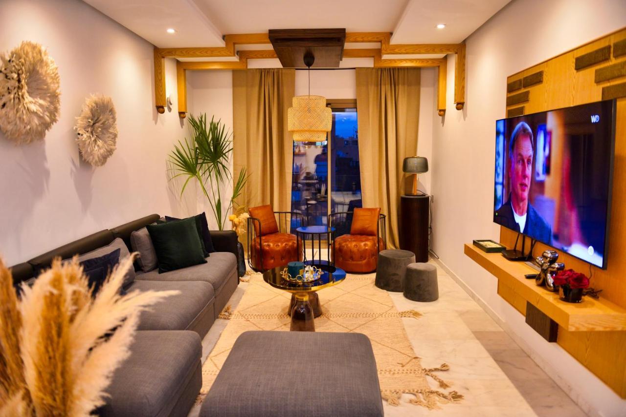 Appartement De Prestige Climatise A L'Hivernage 400M De La Gare 马拉喀什 外观 照片